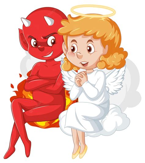 Angel Devil Stock Illustrations Royalty Free Vector Graphics Clip Art Library