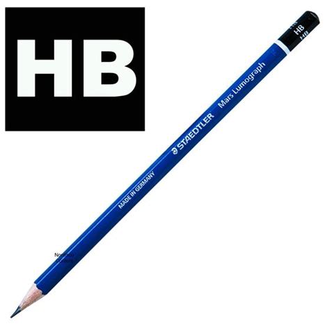 There is a high quantity of binder creating a harder lead with less graphite deposit. Staedtler HB 100-HB Mars Lumograph Drawing Pencil ...