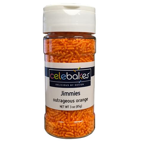 Outrageous Orange Jimmies High Quality Great Tasting Baking Products