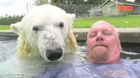 Best Friends Furever Polar Bear And Man Have Incredible Bond Featured