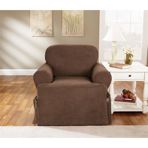 Shop for chair slipcover t cushions at walmart.com. Sure Fit Soft Suede T-Cushion Chair Slipcover - Chair ...