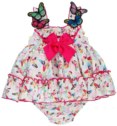 Lappepa Moda Infantil Vestido Nina Estampado Loros Mariposas Missbaby