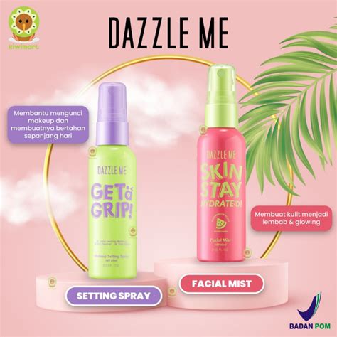 Jual Dazzle Me Skin Stay Hydrated Setting Spray Get A Grip Shopee