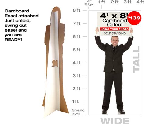 8ft Tall Custom Cardboard Cutout Lowest Price Guarantee Custom Life