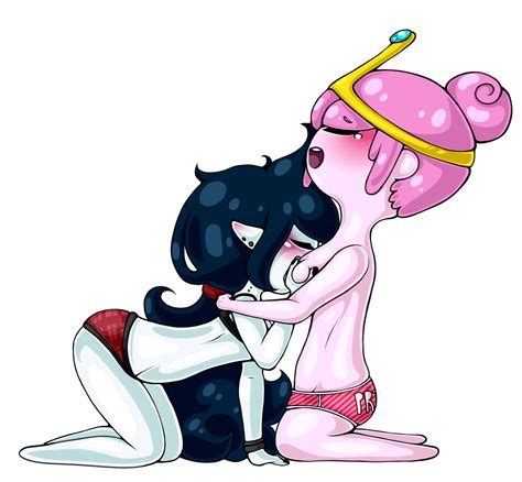 Rule 34 2girls Adventure Time Breast Grab Canon Couple Female