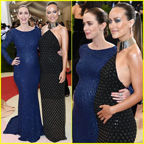 Pregnant Actresses Emily Blunt Olivia Wilde Show Off Baby Bumps In