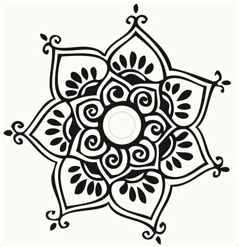 Mandala Lotus Flower Drawing At Getdrawings Free Download
