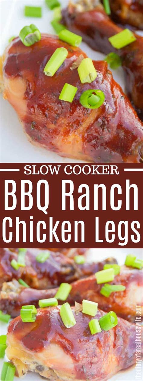 Slow Cooker Bbq Ranch Chicken Legs The Diary Of A Real Housewife