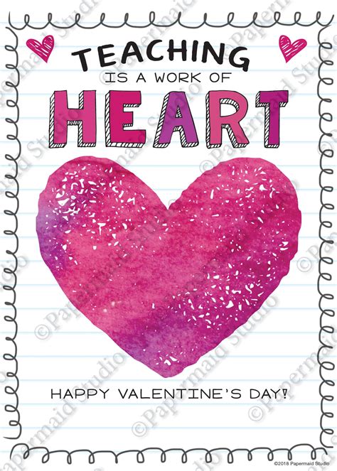 Happy Valentines Day Teacher Printable