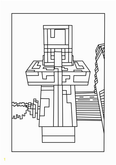 Minecraft Villager Coloring Page