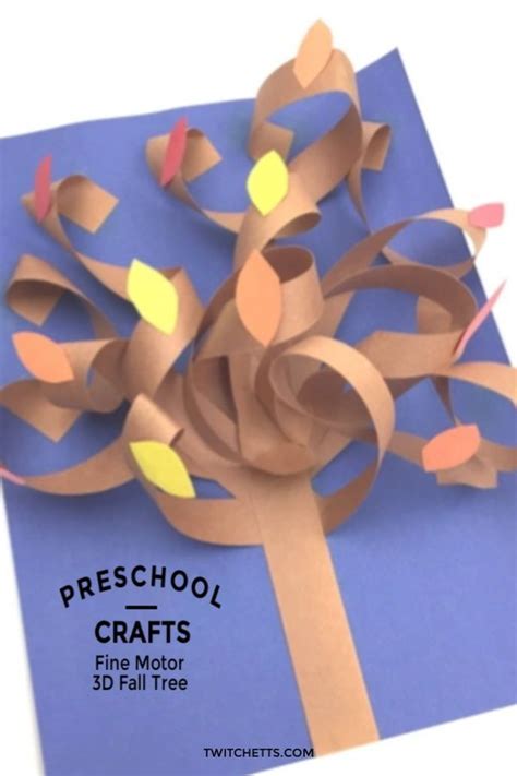 How To Make An Easy 3d Fall Construction Paper Tree Construction