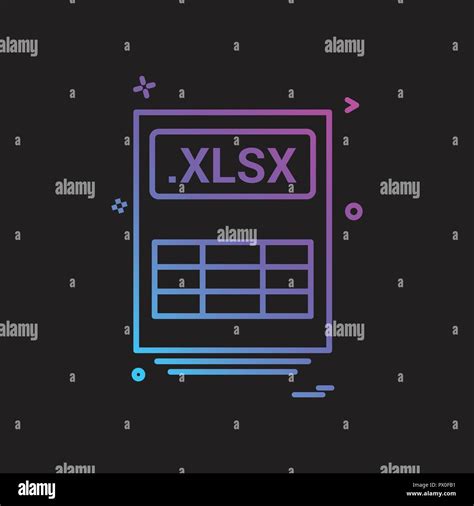 File Files Xlsx Icon Vector Design Stock Vector Image And Art Alamy