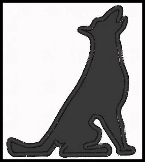 Howling Wolf Silhouette Clipart Best