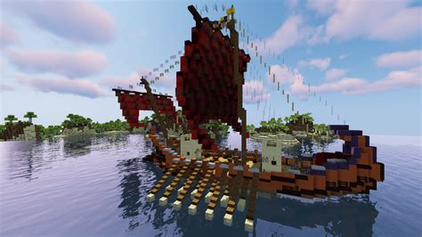 Roman Warships Trireme And War Galley Speedbuild Minecraft Map