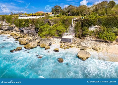 Aerial View Of Bingin Beach In Bali Indonesia Stock Image Image Of