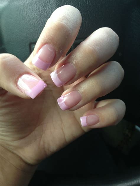 Pastel Pink French Tips Love With Images Prom Nails Nail Designs