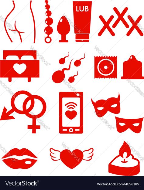 Set Of Sex Shop Icons Royalty Free Vector Image Free Nude Porn Photos