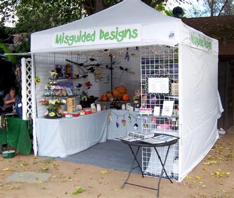 Misguided Designs Outdoor Craft Show Booth Craft Booth Design Craft Show Booths Craft Booth