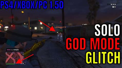 Solo God Mode Glitch In Gta 5 Online 150 Easy Solo God Mode Glitch