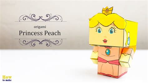 Hello Friends A Tutorial Of How To Fold Origami Princess Peach Paper