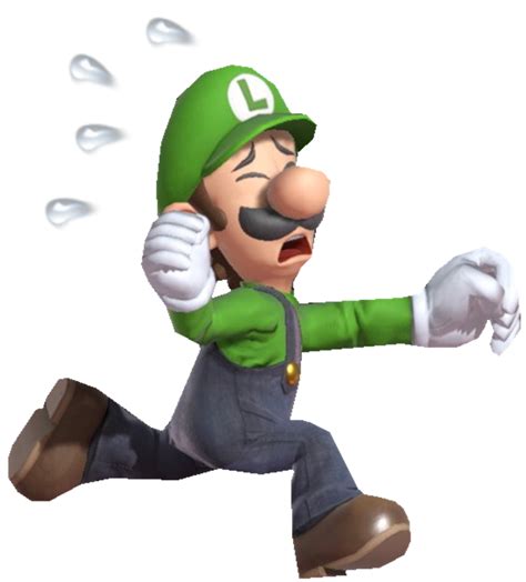 Super Luigi Running In Panic By Transparentjiggly64 On Deviantart