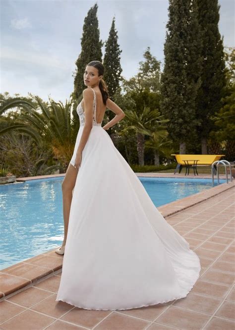 Herve Paris Bruidsjurken Fit And Flare Summer Wedding Dream Wedding