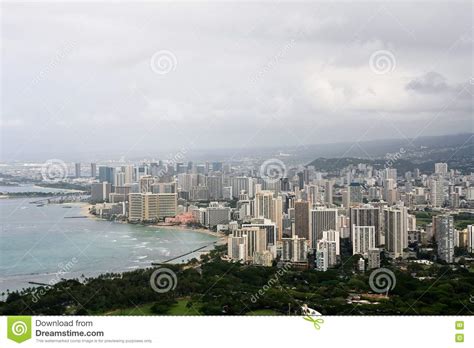 Landscape Of Honolulu Oahu Hawaii Stock Image Image Of Vacation