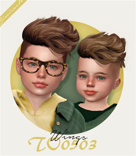 Wings To0503 Hair For Kids And Toddlers At Simiracle Sims 4 Updates