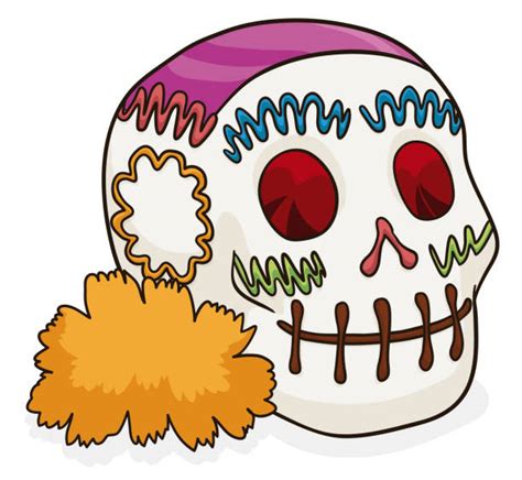 Day Of The Dead Candy Skull Clip Art Illustrations Royalty Free Vector