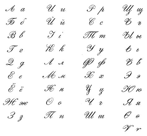 Russian Cyrillic Cursive Beautiful Birds Russian Cyrillic