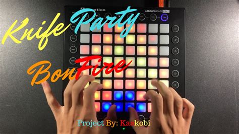 knife party bonfire launchpad pro cover youtube