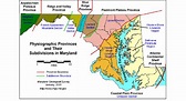 Map of Maryland's physiographic provinces. Historical ...