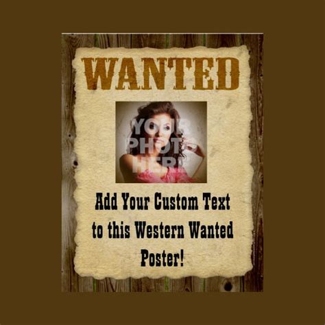 Editable Wanted Poster Template