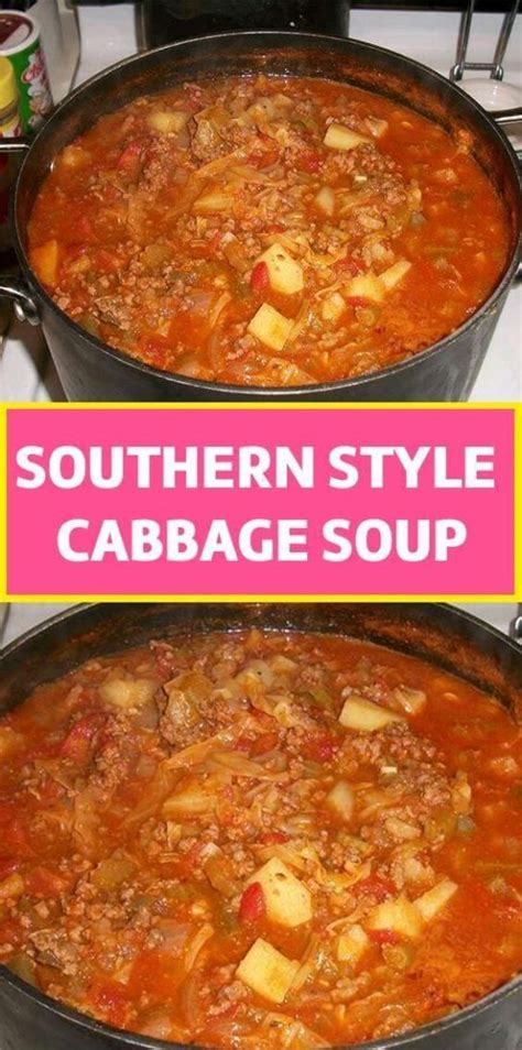 Part of the beauty of cabbage soup is that it doesn't need long to cook, making it totally. SOUTHERN STYLE CABBAGE SOUP - Page 2 - Cook Guide ...
