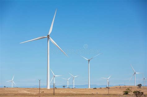 Lake Bonney Wind Turbine Farm Located In Southeast South Australia