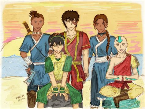 Avatar The Gaang Color By Dyrkm On Deviantart
