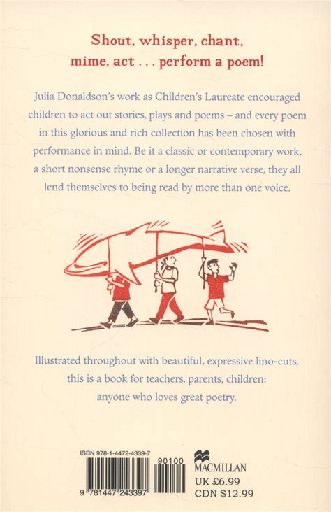 Poems To Perform By Donaldson Julia 9781447243397 Brownsbfs