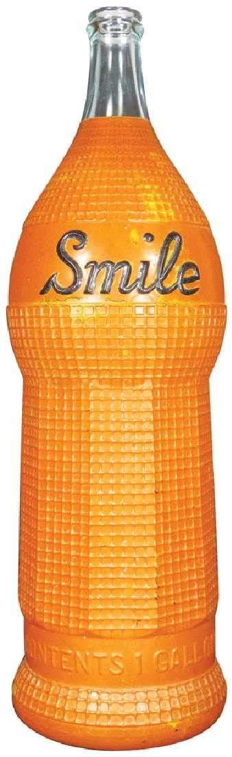 Smile Soda Embossed Display Bottle