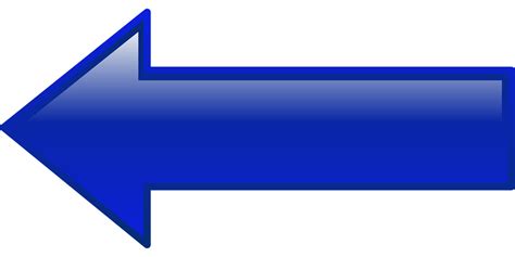 Arrow Left Blue Free Vector Graphic On Pixabay