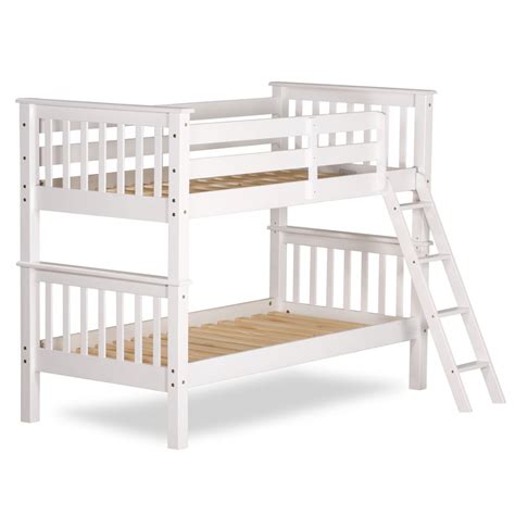 Oxford White Wooden Bunk Bed