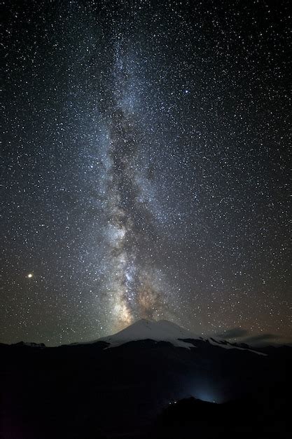 Premium Photo Stars Of The Milky Way At Night In The Sky Above Mount