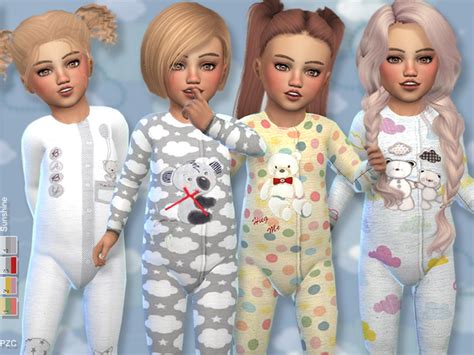 Sunshine Toddler Onesie Collection By Pinkzombiecupcakes At Tsr Sims