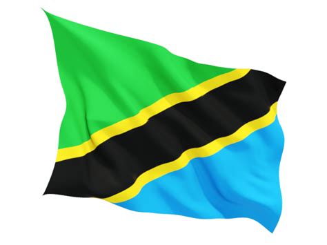 Fluttering Flag Illustration Of Flag Of Tanzania