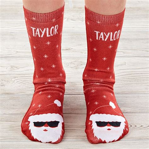 Santa Character Personalized Kids Christmas Socks