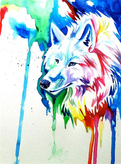 Rainbow Wolf 3 By Lucky978 On Deviantart