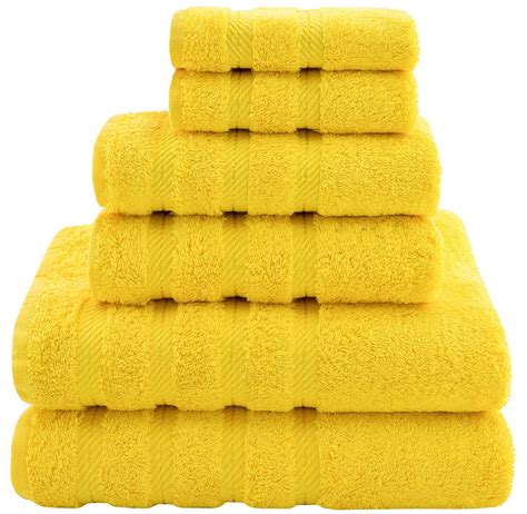 American Soft Linen Bath Towel Set 100 Turkish Cotton Luxury 6 Piece