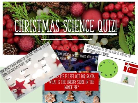 Christmas Science Quiz Teaching Resources