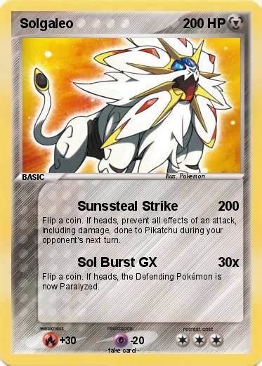 Solgaleo gx in the sun moon pokémon trading card game set. Pokémon Solgaleo 363 363 - Sunssteal Strike - My Pokemon Card
