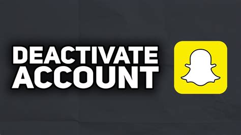 how to deactivate snapchat 2023 easy youtube