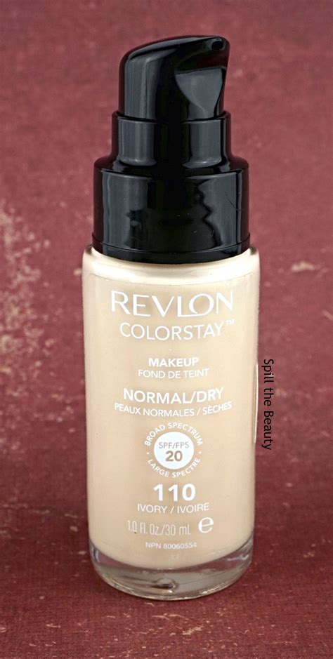 Revlon Colorstay Foundation Normaldry Review Swatches Before